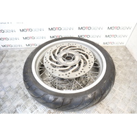 Triumph Thruxton 1200 2016 front wheel rim with rotors & tyre no damage