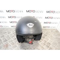 THH Open Face Half Helmet Black Motorcycle helmet XXXL