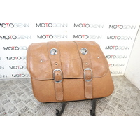 Indian Scout 2016 OEM Tan leather left side pannier luggage bag