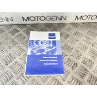 Triumph America & Speedmaster owner's handbook manual