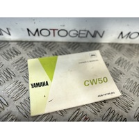 Yamaha CW50 CW 50 Owner's Manual