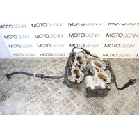 Aprilia Tuono V4 2014 throttle body bodies TPS fuel line - 1 damaged injector