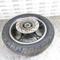 Suzuki 82 GS 850 G rear wheel rim with rotor disc - bad tyre