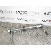Honda CB 125 2013 OEM rear wheel axle with spacers and tensioners