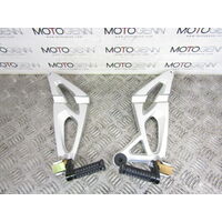 BMW K1200 R 08 left & right rear pillion foot peg rest & bracket mount